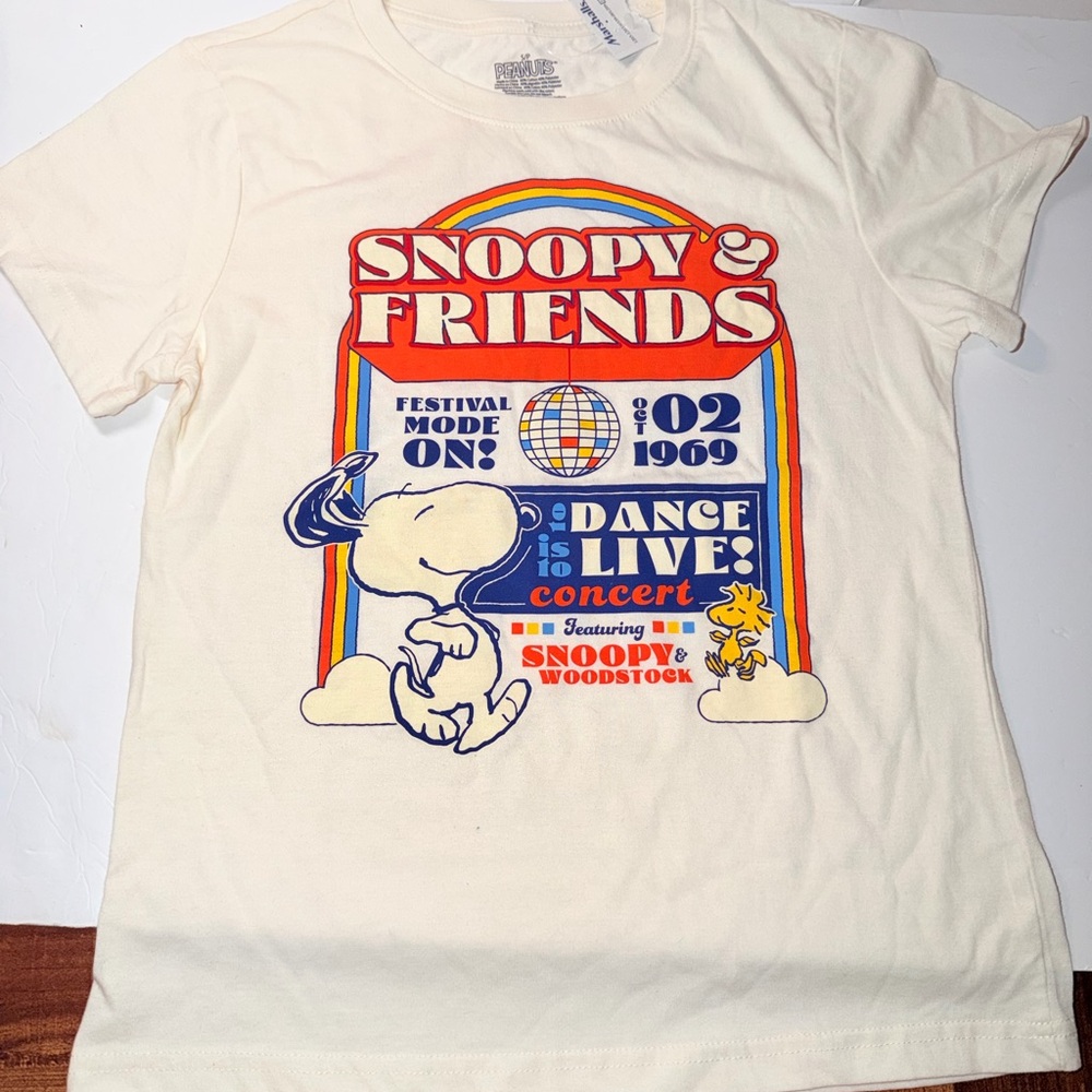 Peanuts Snoopy Friends Cream T-Shirt